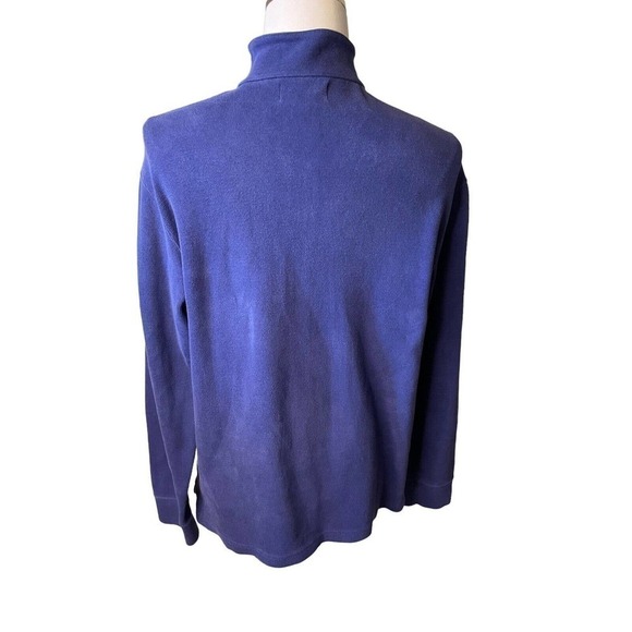 Ralph Lauren Polo Men’s Quarter Zip 100% Cotton Pullover Sweater Purple Large - Picture 6 of 8